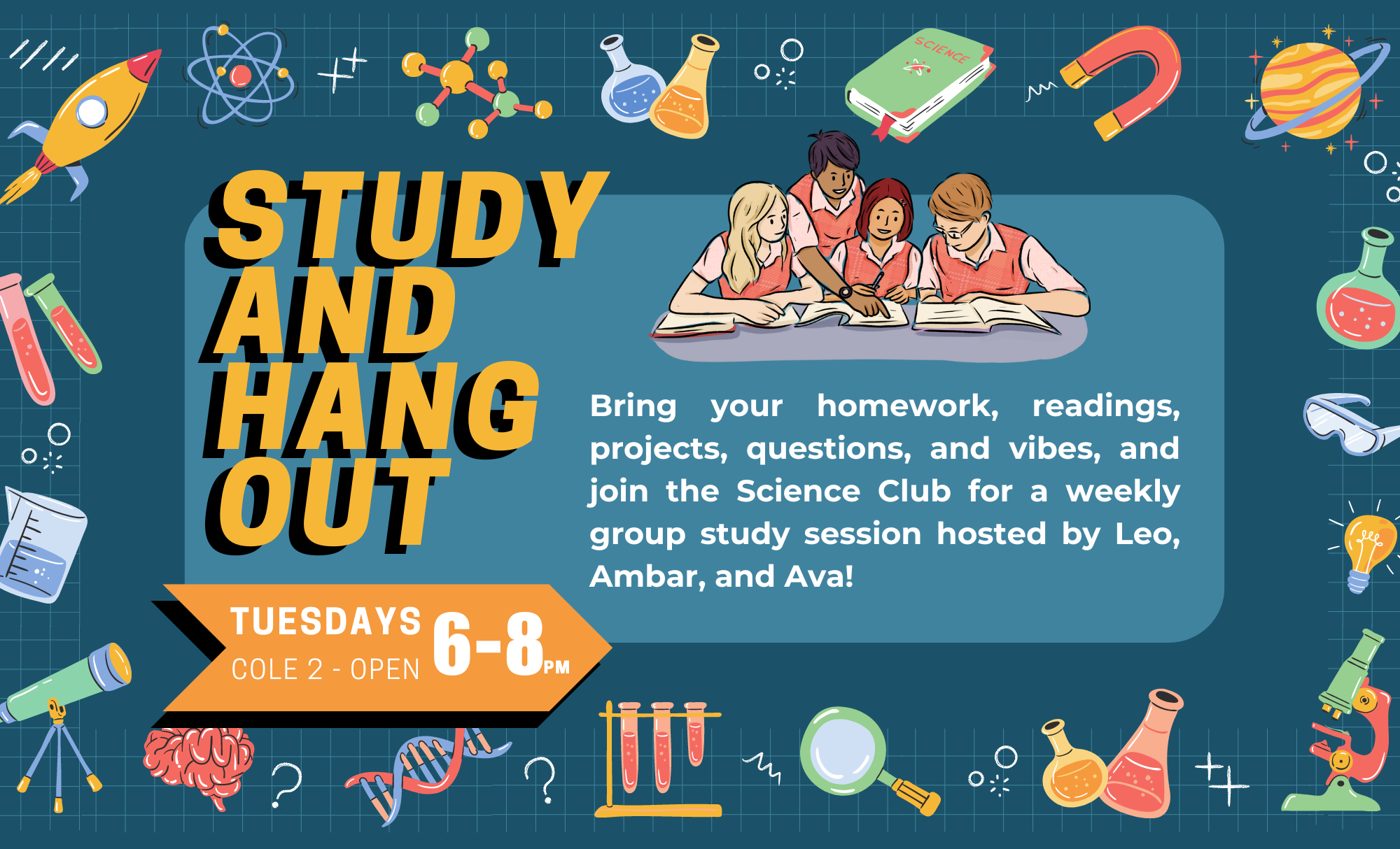 Science Club Study and Hang Out @ 6pm | Hampshire College Intranet